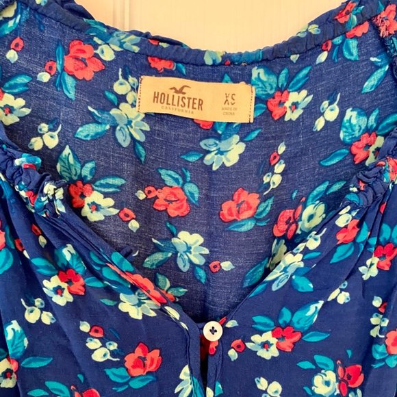 Hollister Floral Smocked-waist Boho Mini Dress - Picture 6 of 9
